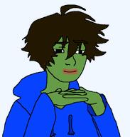 amphibian blue_hoodie brown_hair closed_mouth frog green_skin groyper hair meta:not_oc nas:pepe nas:twink nas:wojak no_glasses no_stubble pepe pepe_the_frog smile twink twinkjak variant:twinkjak wojak // 615x646 // 15.0KB