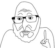 beard glasses hand open_mouth soyjak variant:unknown // 310x275 // 38.6KB