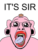 brown_hair ear english_text glasses hair its_over looking_at_you nose oh_my_god_she_is_so_attractive pink_skin pooner red_lips soyjak stubble teeth text tongue variant:bernd white_background yellow_teeth // 828x1200 // 146.7KB