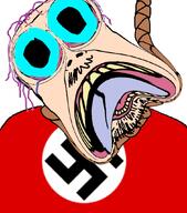 ack aryan blue_eyes brown_troonjak deformed flag:nazi_germany frowning kike nazism pedophile purple_hair rope sex slopjak superb_gem variant:bernd variant:cucktrannypoop white_nazijak // 768x873 // 204.4KB