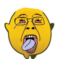 bloodshot_eyes crying discord glasses joyjak merge mouth mouth_open open_mouth soyjak steam steamhappy tongue tranny variant:bernd variant:joyjak2 white_background yellow_skin // 726x724 // 256.2KB