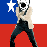 angry animated chile country dance flag full_body gangnam_style glasses irl open_mouth soyjak star stubble variant:cobson // 300x460 // 500.9KB