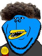 acne amerimutt badge blue_skin open_mouth series:x_inmigrants stubble subvariant:impish_amerimutt twitter variant:impish_soyak_ears white_eyes zoomer_hair // 598x800 // 233.5KB