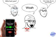 crying ear hello_my_name_is_(sticker) incomprehensible_woahjack niggerbabble_translator seal_of_approval speech_bubble subvariant:wholesome_soyjak variant:gapejak variant:impish_soyak_ears variant:smugjak variant:soyak white_background xitter // 2692x1828 // 748.6KB