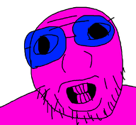 arthur_brown glasses soyboy stubble teeth teeth_showing variant:brownjak wrinkles // 651x596 // 8.3KB