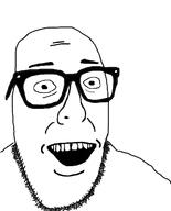 adam_rose bald eyebrows eyes glasses happy mouth smile variant:awesjak white white_background // 335x414 // 39.0KB