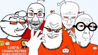 5soyjaks antenna army award bald closed_mouth clothes evil glasses hand multiple_soyjaks orange_eyes orange_shirt reddit reddit_gold redditard seal smile smug snoo soyjak stubble text transparent_background variant:el_perro_rabioso variant:eviljak variant:slatejak variant:smugjak variant:syndromejak variant:unijak // 1280x720 // 317.8KB