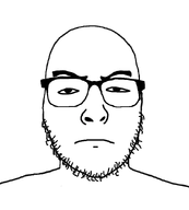 eyebrows frustrated glasses staring stubble template transparent_background variant:uncjak white_background // 800x889 // 77.1KB