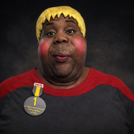 black_skin blush closed_mouth double_chin eyebrows eyelashes fat forehead_lines grey_shirt lips lipstick looking_at_you meta:ai_generated meta:not_oc meta:op_took_a_selfie_of_xerself nose obese realistic red_shirt subvariant:hunky_twink_sex_machine variant:alicia // 1024x1024 // 1.9MB