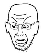 ear glasses joe_biden open_mouth soyjak stubble variant:unknown // 413x524 // 43.1KB