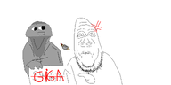 angry arrow artist:scoot beard biting double_chin eyes fact giga gigachad gray_skin greyscale hand happy horny lips looking_at_each_other marker meta:op_is_a_shalala_for_not_adding_a_variant_tag_also_stop_deleting_this_tag_mustard monochrome nas:gigachad nose smile stubble subvariant:hornyson variant:cobson // 1912x956 // 207.5KB