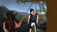 armor bloodshot_eyes buff capcom dragon's_dogma hanging holding_object holding_rope lynching mustache open_mouth poop rope soyjak stubble tongue tree underpants variant:bernd video_game yellow_teeth // 1920x1080 // 391.3KB