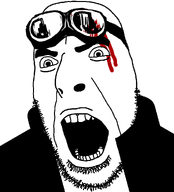 bald blood collar goggles jack_(madworld) jacket madworld nose open_mouth stubble variant:cobson // 905x1000 // 71.4KB