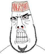 blood bloodshot_eyes clothes eyebags glasses gritting_teeth hair hat stubble subvariant:hairson text variant:cobson // 890x1068 // 48.2KB