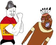 ack aryan colonization conquistador flag:spain native_american punch variant:bernd variant:chudjak // 2816x2280 // 383.1KB