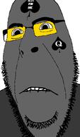 bbc biting_lip distorted glasses queen_of_spades soot soot_colors soyjak soyjak_party stubble subvariant:hornyson variant:cobson // 415x707 // 58.5KB