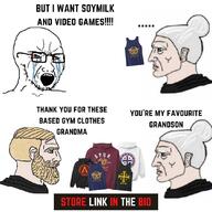 advertisement crying grandma nordic_chad shirts text trad_west variant:soyak // 1080x1080 // 107.5KB