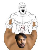 beanie brown_skin buff clothes ear ethan_klein fat hat mustache nsfw open_mouth penis sex someordinarygamers soyjak stubble variant:mutaharjak // 817x956 // 382.8KB