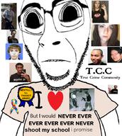 Guilherme_Taucci_Monteiro Natalie_Rupnow Samantha_Rupnow adam_lanza autism award bald columbine dylan_klebold eric_harris glasses i_heart i_would_never jeff_weise mass_shooter pekka-eric_auvinen school_shooter school_shooting seung_hui_cho sienna_johnson solomon_henderson stubble subvariant:hornyson tcc variant:cobson vladislav_roslyakov // 806x900 // 673.0KB