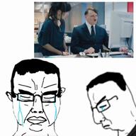 chud computer crying flag:bavaria glasses hair hitler_mustache its_over kaiser_wilhelm movie nazism photograph sad text variant:chudjak woman // 1080x1080, 42.7s // 41.7MB