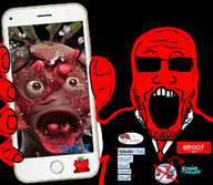 beetroot broot brootism chud2 chud3 chud4 chud5 chud_(soybooru) clothes explosion food gangstalking glasses glowing holding_phone i_voted it2gb leaf meta:ai_generated schlog soyjak_blog stubble suit sunglasses targeted_harassment tenor variant:markiplier_soyjak variant:soyak vegetable // 1024x893 // 636.8KB