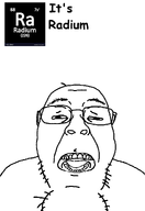 exhausted glasses open_mouth radium swollen_face variant:bernd white_skin