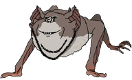 animal bat bat_ears bat_wings brown_fur claw ear full_body fur mammal series:animaljaks sharp_teeth smile stubble teeth transparent_background vampire_bat variant:impish_soyak_ears wing // 1073x650 // 109.3KB