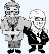 glasses robert_(user) soyjak stubble variant:el_perro_rabioso variant:soyak // 659x733 // 39.4KB