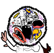 abomination amalgamation eyes glasses merge missing_teeth mutant mutt_lips no_pupils nose purple_hair stubble tumor variant:la_abominación_de_la_soja variant:meximutt // 687x664 // 60.0KB