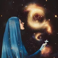 a_wyatt_mann abstract arm beard big_nose christian_cross christianity cross hair hand jewish_nose judaism meta:look_closer meta:not_oc nas:merchant night_sky nose nun optical_illusion rubbing_hands sky smug // 768x768 // 63.5KB