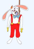 ack animal bloodshot_eyes cartoon clothes furry nose open_mouth rabbit roger_rabbit soyjak tongue total_furry_death variant:bernd who_framed_roger_rabbit // 1597x2308 // 781.7KB