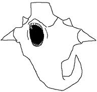 full_body monster open_mouth quake scrag_(quake) spikes subvariant:scrag variant:gapejak video_game // 421x400 // 2.8KB