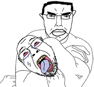 choke_hold how_the_fuck_wasnt_this_uploaded_earlier open_mouth strangling stubble subvariant:pol_face template the_weak_should_fear_the_strong transparent_background variant:bernd variant:chudjak // 1996x1844 // 69.3KB