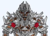 2007 alien armor decepticon evil eyebrows grey_skin leader machine megatron michael_bay movie open_mouth red_eyes red_sclera robot series:all_hail_megatron! shading sharp_teeth subvariant:chudjak_front subvariant:muscular_chud transformers transformers_(live_action) variant:chudjak // 4400x3200 // 494.9KB