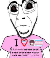 anime biting_lip cecefem celestia_ludenberg chastity_cage clitty closed_mouth clothes danganronpa:_trigger_happy_havoc danganronpa_(series) flag flag:transgender_pride_flag glasses heart i_love i_would_never soyjak stubble subvariant:hornyson subvariant:hydrocephason subvariant:science_lover text tranny transgender_flag transheart tshirt twitter variant:cobson variant:markiplier_soyjak // 787x900 // 388.6KB