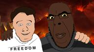 charlie_kirk friendship george_floyd glasses hell hoodie neckbros smile stubble variant:cobson variant:feraljak // 1920x1080 // 852.6KB