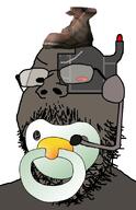 admin baby babyjak boot boot_(user) brown_skin caca cacaborea closed_mouth cyborg glasses high_quality high_res meta:high_resolution pacifier raised_eyebrow shoe smile stubble subvariant:wholesome_soyjak tinted_glasses variant:gapejak // 600x932 // 132.5KB
