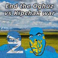 cuman cumans flag:cumans flag:oghuz friendship glasses hand oghuz open_mouth qirimyabghu soyjak stubble tiktok turkiye variant:cobson variant:feraljak vatermark video // 576x576, 8s // 3.7MB