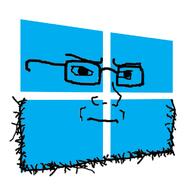 blue_skin closed_mouth frown glasses irritated logo looking_to_the_right microsoft operating_system soyjak stubble subvariant:soyak_(irritated) technology variant:soyak windows // 700x727 // 125.6KB