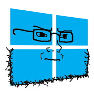 blue_skin closed_mouth frown glasses irritated logo looking_to_the_right microsoft operating_system soyjak stubble subvariant:soyak_(irritated) technology variant:soyak windows // 700x727 // 125.6KB