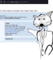 animal arm cat cat_ear cigarette doctor encyclopedia_dramatica hand open_mouth pointing soybooru soyjak stethoscope stubble variant:two_pointing_soyjaks whisker yaroslavtv // 600x676 // 184.6KB