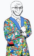clothes nintendo nintendo_switch smile smirk soyjak stubble suit tagme_just_tagme_because_i_say_so_ok variant:soyak video_game white_background white_skin // 1018x1639 // 1007.9KB