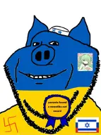 animal award cut cutting flag flag:israel flag:russia flag:ukraine hair hohol israel oink pig russia soysona star_(symbol) star_of_david stubble swastika swastikat tagme_just_tagme_because_i_say_so_ok text ukraine variant:impish_soyak_ears // 596x800 // 49.4KB