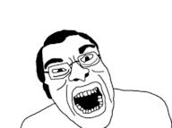 angry glasses hair open_mouth soyjak variant:unknown // 1238x925 // 137.7KB