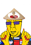 2soyjaks ace_of_spades award china closed_eyes clothes crooked_teeth dap_chhuon(user) dap_chong flag:china flag:morocco flag:russia flag:transgender_pride_flag glasses hand hat hello_my_name_is_(sticker) meta:namefags morostein_(user) mutt nails neck purple_glasses queen_of_spades red_nails rent_free russia speech_bubble speech_bubble_empty subvariant:chuzjak subvariant:muscular_chud teeth tinted_glasses tranny transgender_flag transheart transparent troon variant:chudjak variant:kuzjak white_skin yellow_skin // 810x1189 // 80.8KB