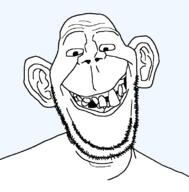 bad_teeth closed_mouth ear grin soyjak stubble template transparent_background variant:britson // 776x787 // 20.0KB