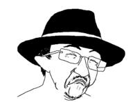 closed_eyes closed_mouth clothes crying ear frown glasses hair hat mustache soyjak variant:unknown // 639x494 // 16.1KB