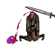 artist:romanian_schizo beheaded fake_aryan false_prophet frootist_new_order jewish_gooner kike nigger quote quote_(user) sword variant:bernd // 628x528 // 104.6KB