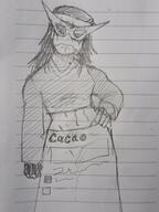 closed_mouth clothes concerned glasses hair traditional_media variant:soytan // 3468x4624 // 801.4KB