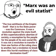 artist:shitskintrannypedophilebraphog beard communism glasses grey_hair karl_marx politics quote statism variant:norwegian // 1080x1080 // 140.1KB